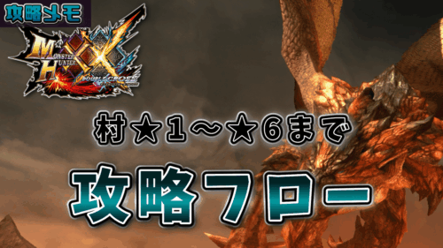 MHXXの下位村の攻略フロー