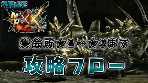MHXXの下位集会所の攻略フロー